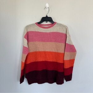 Silverflint Striped Wool & Alpaca Blend Sweater Size XS